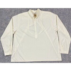 Wah Maker Mens Popover Button Up Shirt Size 2XL Bib Western High Collar Frontier